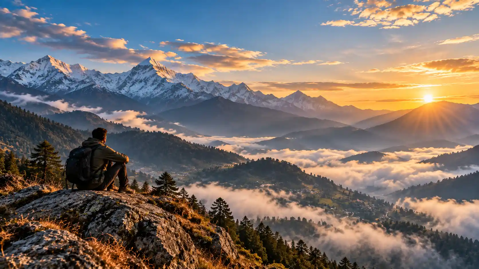 Himalayan mountains and landscapes