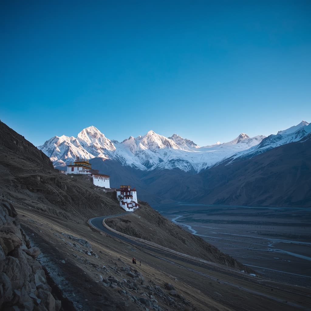 Himalayan mountain landscape